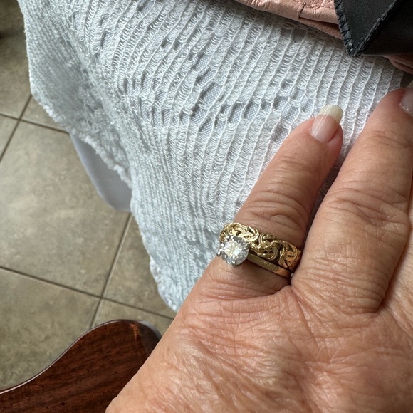 🌹14K gold 1.1 carat moissanite diamond ring - Picture 13 of 16